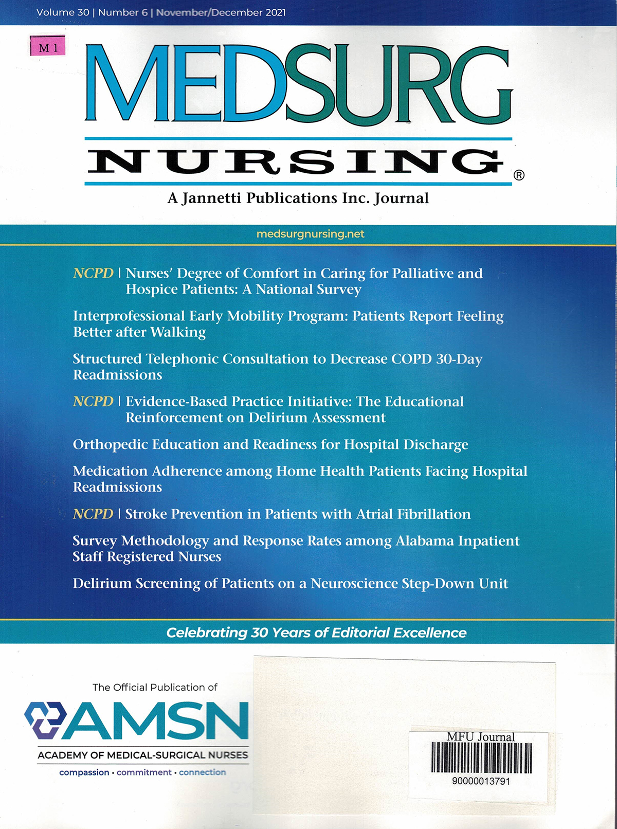 Medsurg Nursing Current Contents Service